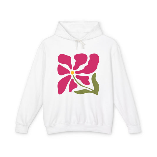 Floral Abstract Flower Lightweight Women's Hooded Sweatshirt