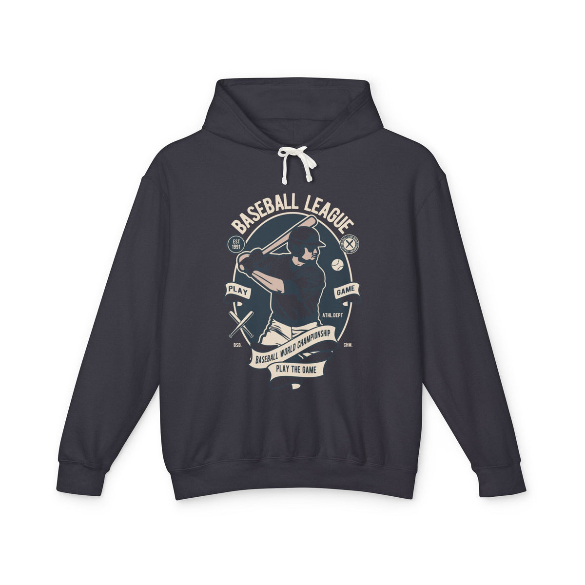 Baseball League Lightweight Hooded Sweatshirt