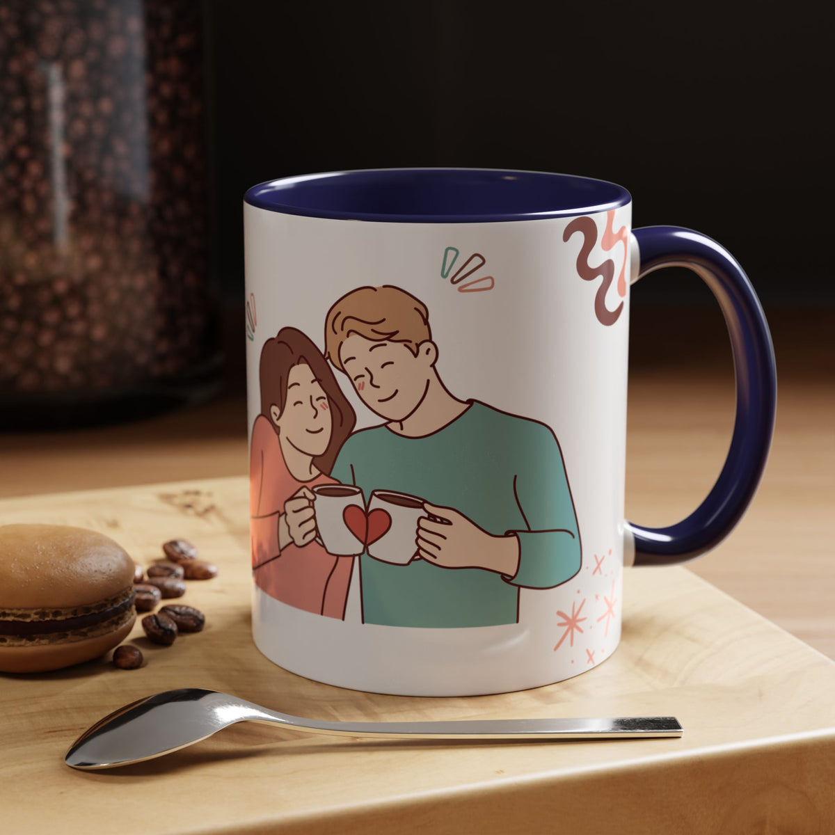 Cute Romantic Heart Design 11oz Mug