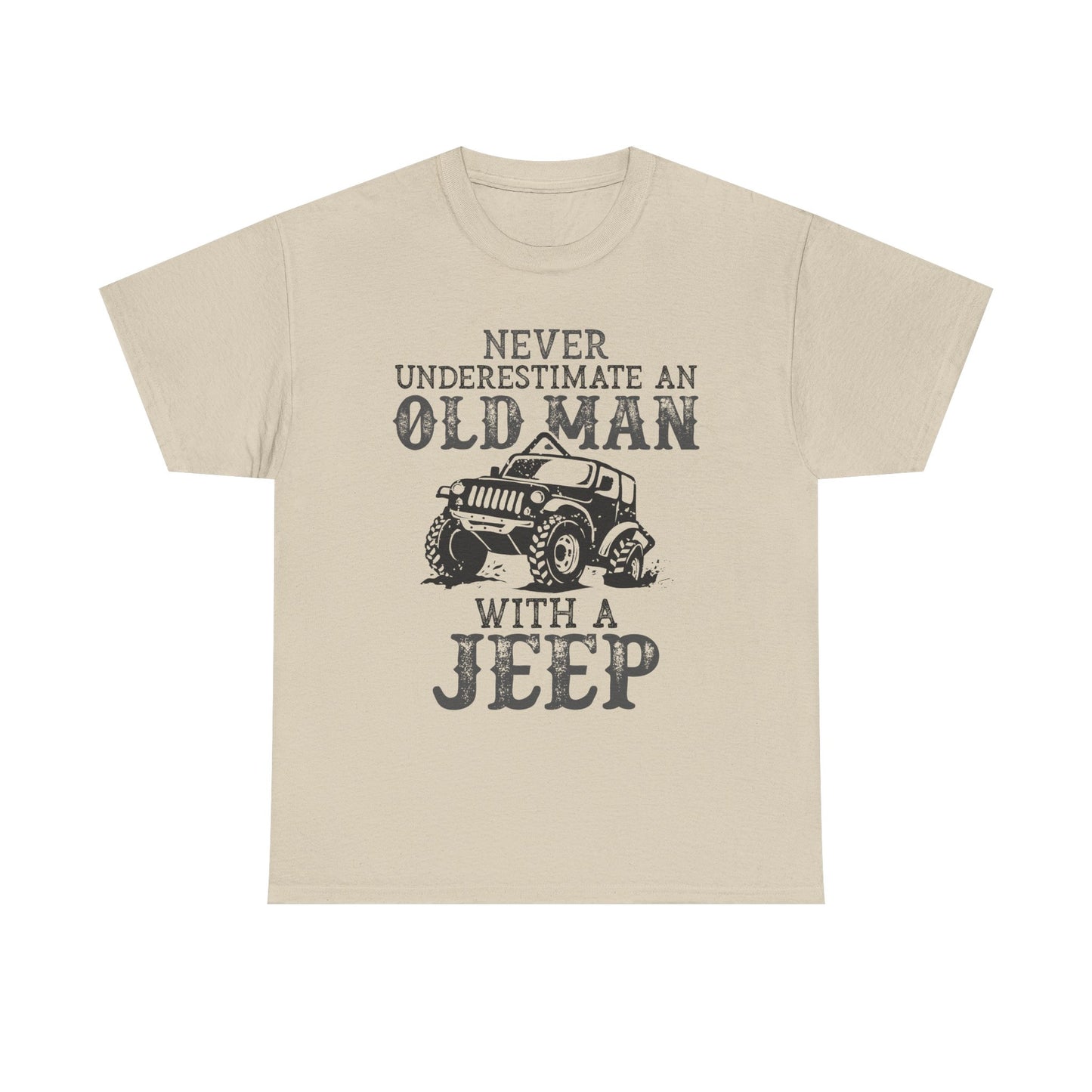 Never Underestimate Old Man With Jeep T-Shirt