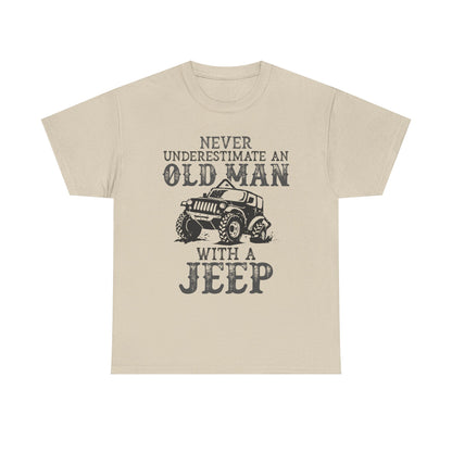 Never Underestimate Old Man With Jeep T-Shirt