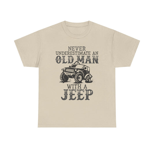 Never Underestimate Old Man With Jeep T-Shirt