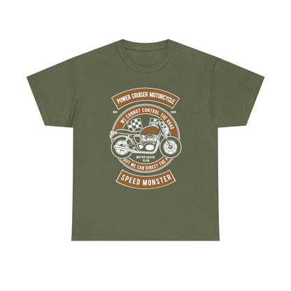 Power Cruiser Motorcycle Speed Monster Graphic T-Shirt