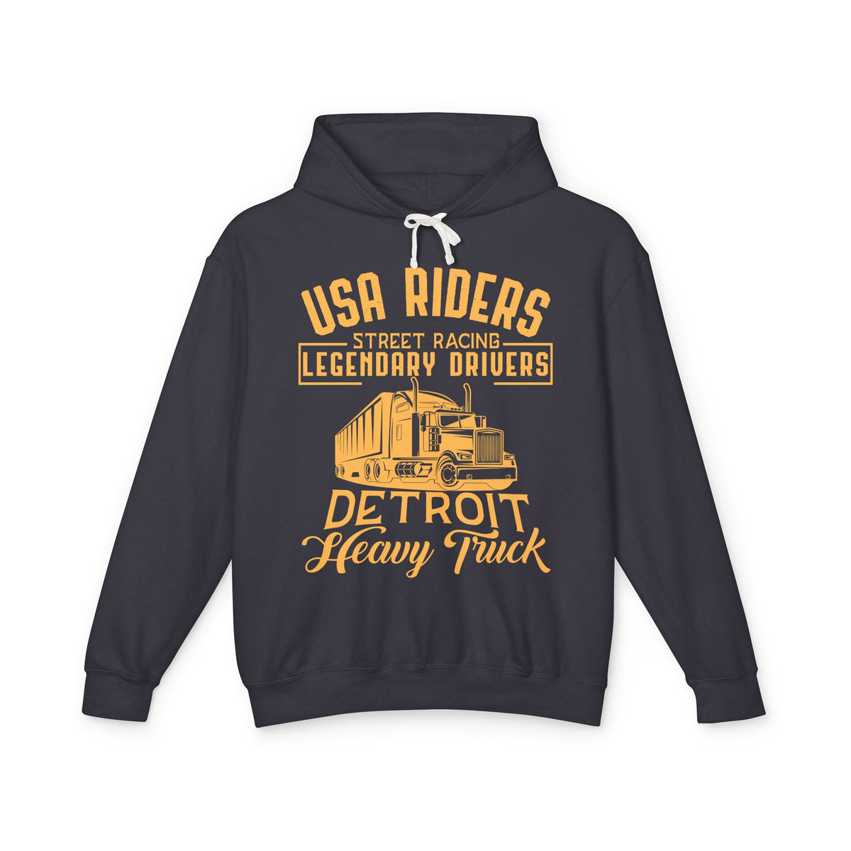 USA Riders Detroit Heavy Truck Lightweight Hooded Sweatshirt