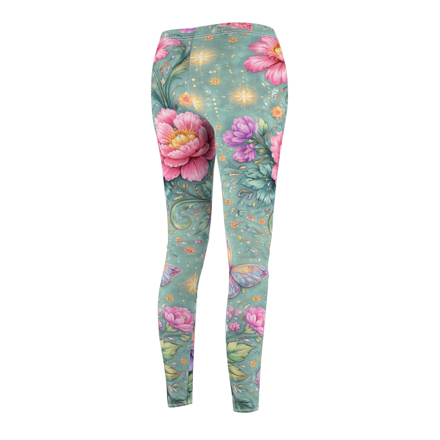 Floral Butterfly Women's Casual Leggings