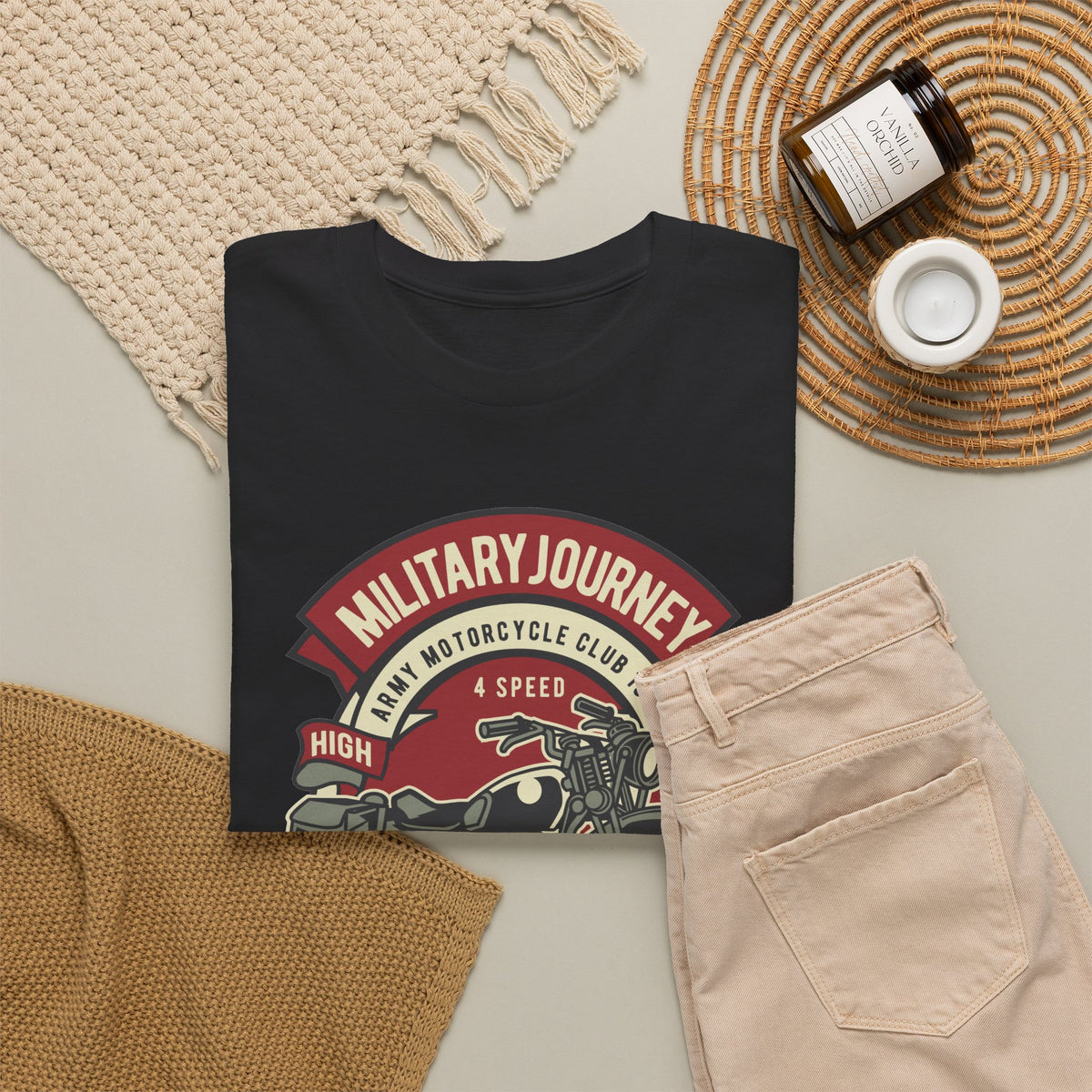 Military Journey Motorcycle Pride T-Shirt