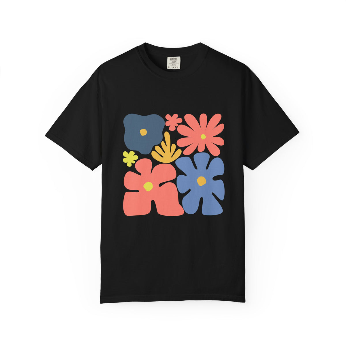 Colorful 70s Bloom Garment-Dyed Women's T-Shirt