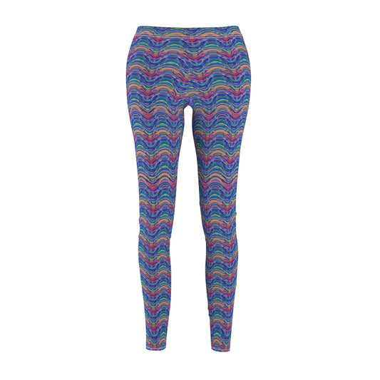 Colorful Psychedelic Patterned Women's Leggings