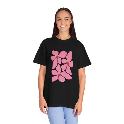 Pink Petal Bloom Garment-Dyed Women's T-Shirt