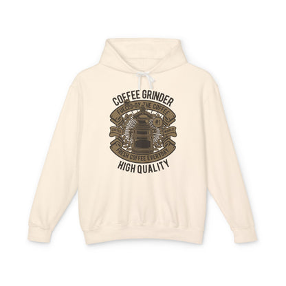Coffee Grinder Lightweight Hooded Sweatshirt