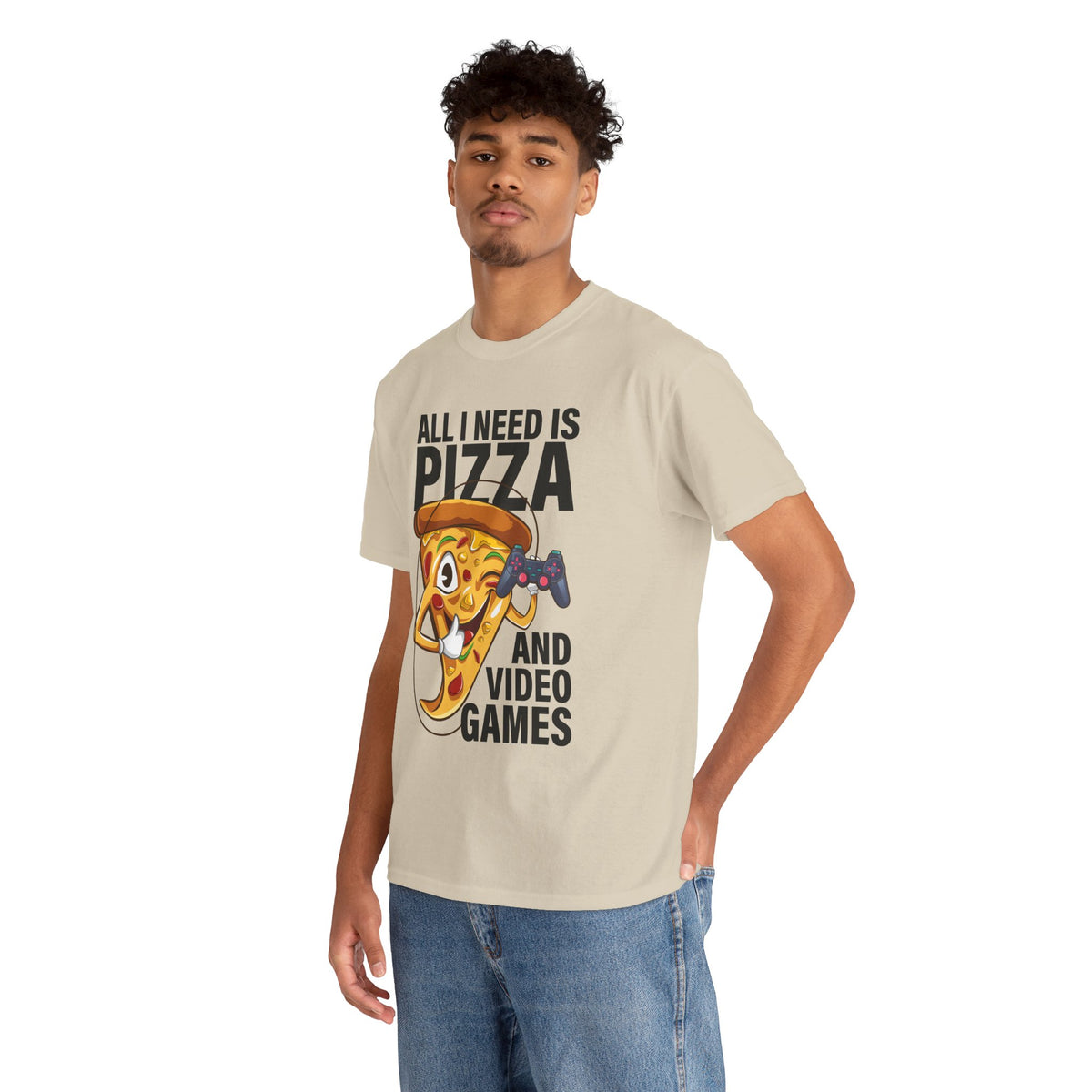 "All I Need Is Pizza And Video Games" Graphic T-Shirt