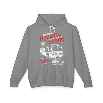 Honour and Courage Firefighters Lightweight Hooded Sweatshirt