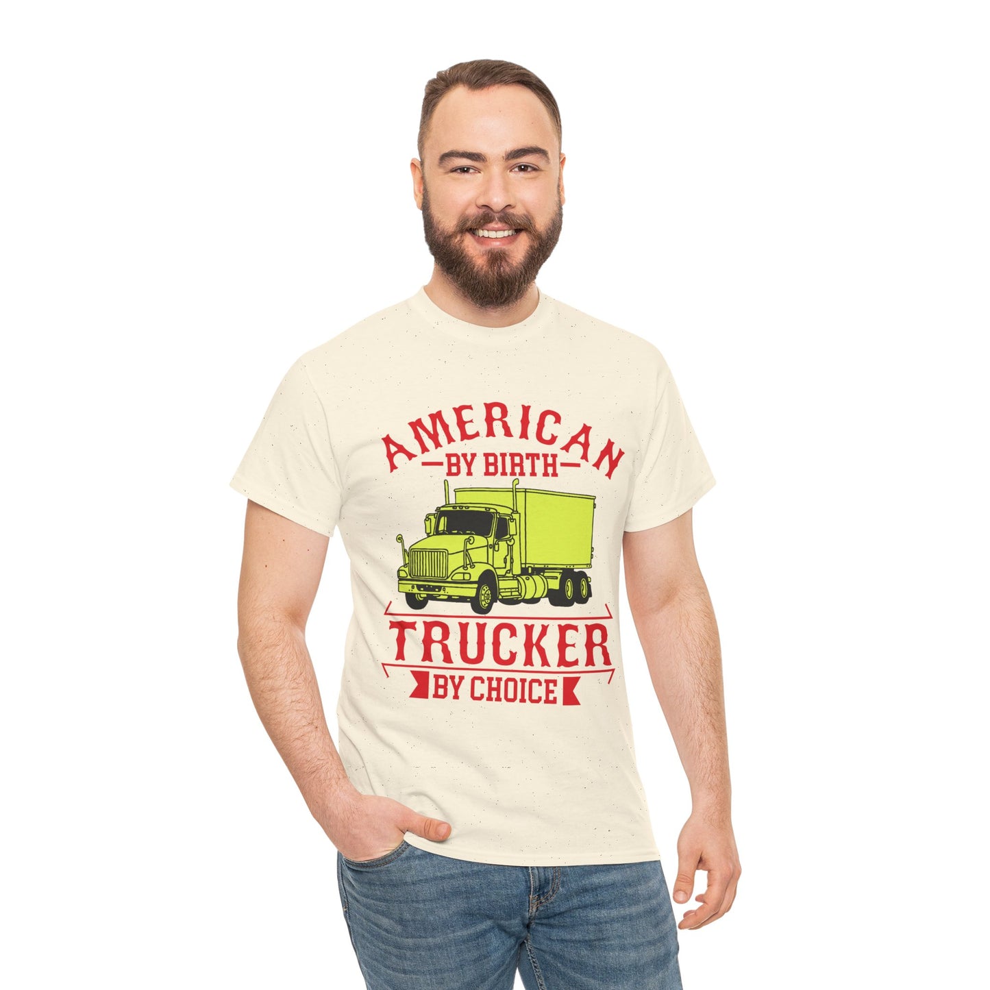 American By Birth Trucker T-Shirt