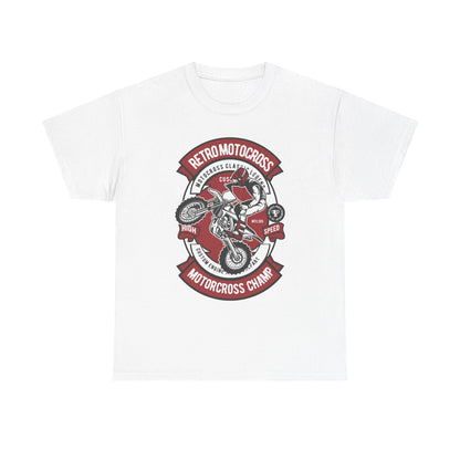 Retro Motocross Champion Motorcycle Racing T-Shirt