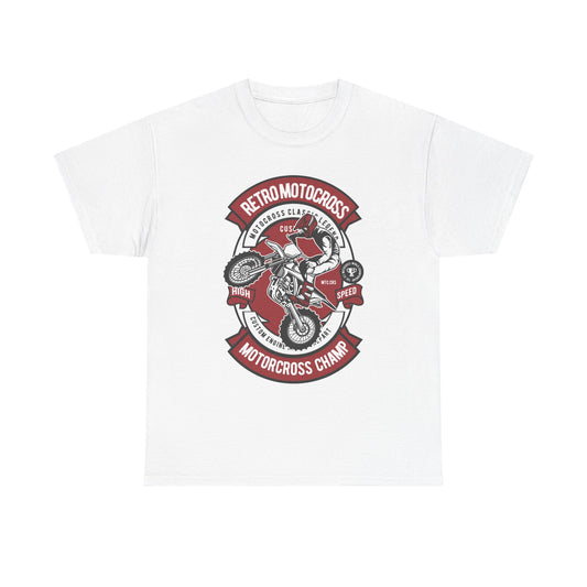 Retro Motocross Champion Motorcycle Racing T-Shirt