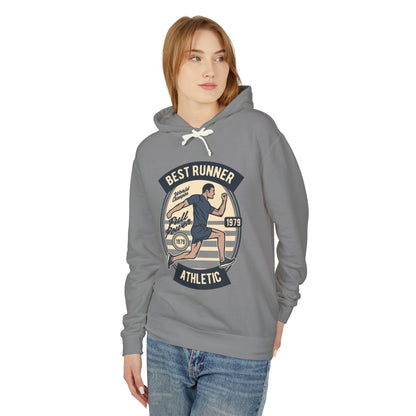 "Best Runner Athletic" Lightweight Hooded Sweatshirt