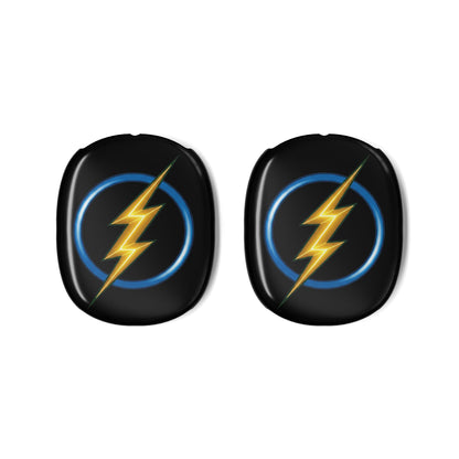 Lightning Bolt AirPods Max Shell Case Cover Gen 1 and Gen 2, Black