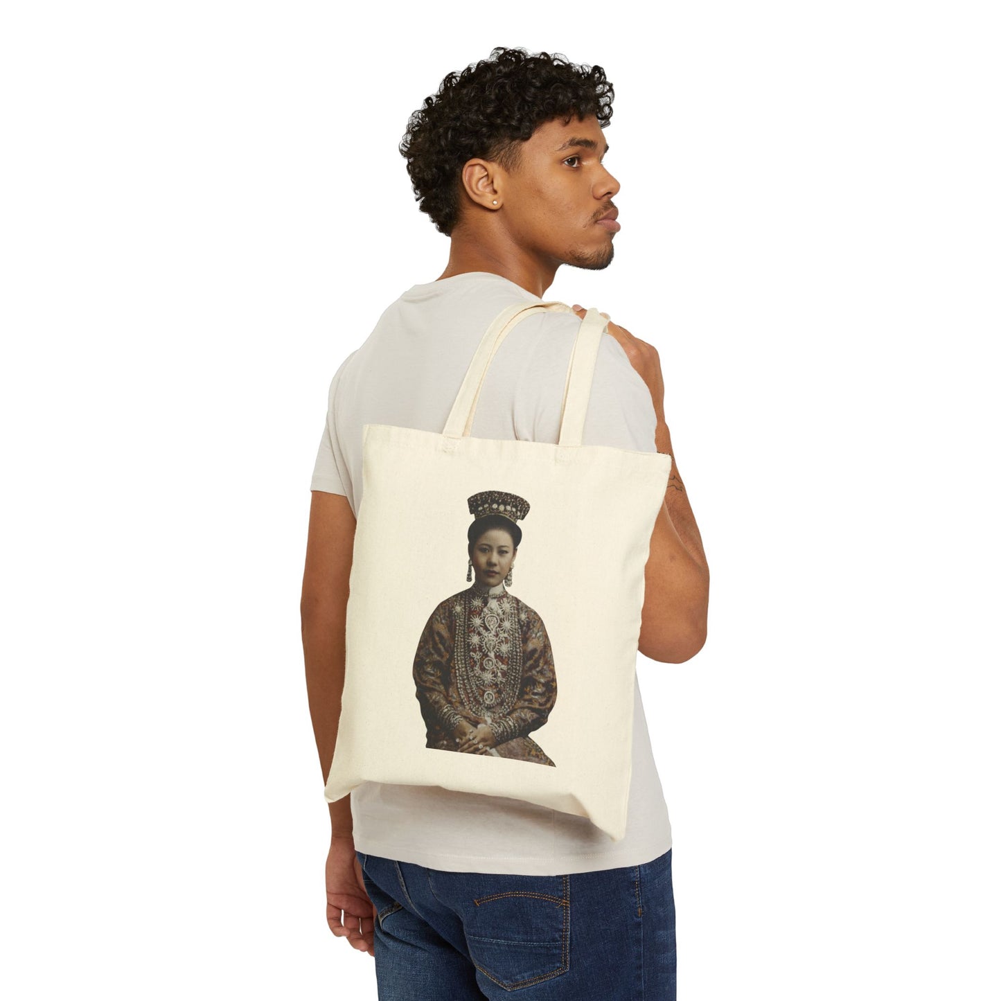 Vintage Peranakan Chinese Empress Portrait Tote Bag