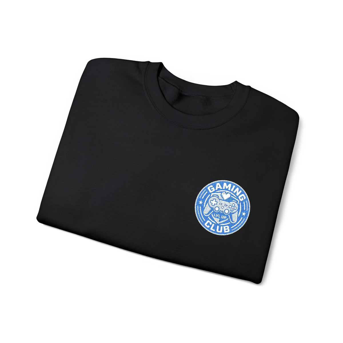Gaming Club Embroidered Chest Logo Crewneck Sweatshirt