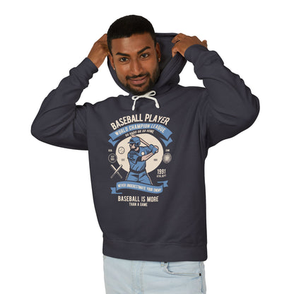 Baseball Player "Baseball Is More Than A Game" Retro Hooded Sweatshirt