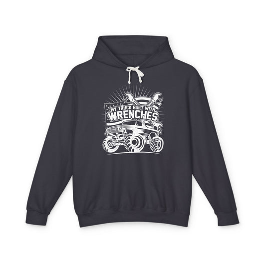My Truck Built With Wrenches Lightweight Hooded Sweatshirt