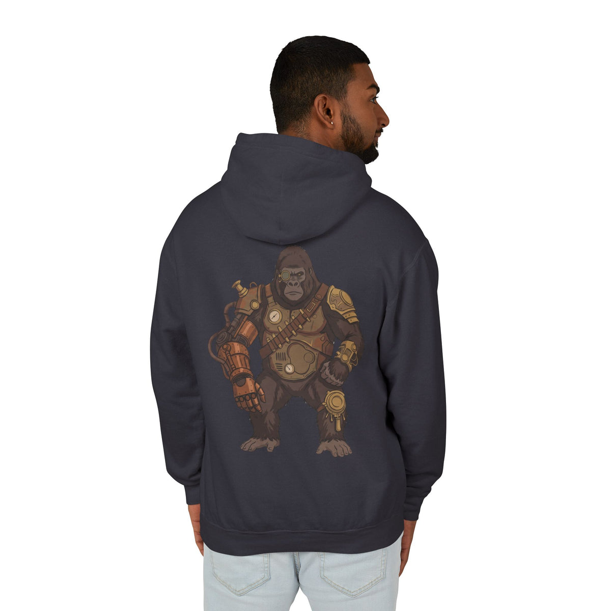 Steampunk Gorilla Lightweight Hooded Sweatshirt