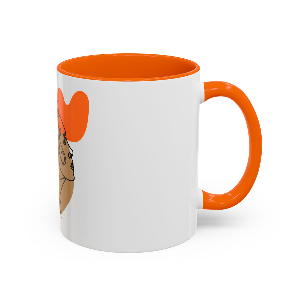 Abstract Line Art Woman Accent 110z Mug