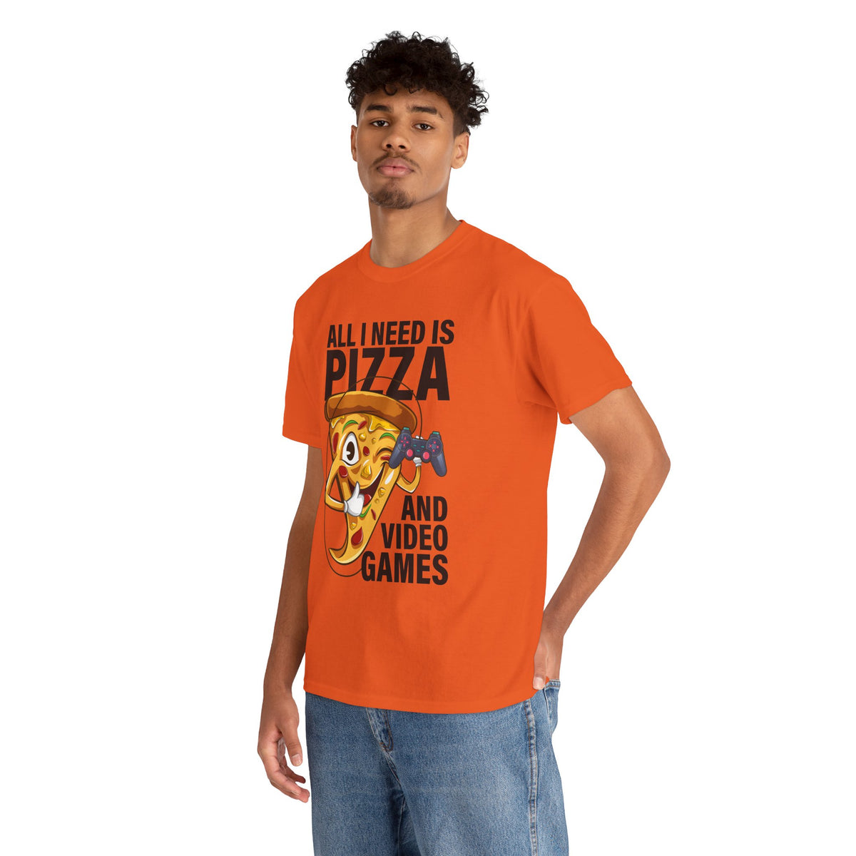"All I Need Is Pizza And Video Games" Graphic T-Shirt