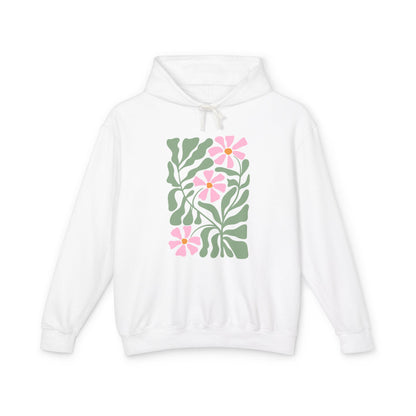 Botanical Floral Lightweight Women's Hooded Sweatshirt