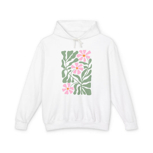 Botanical Floral Lightweight Women's Hooded Sweatshirt