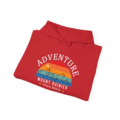 Adventure Mount Rainier "Stay Wild" Heavy Blend Hooded Sweatshirt