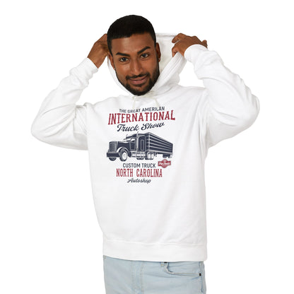 Great American International Truck Show North Carolina Lightweight Hooded Sweatshirt