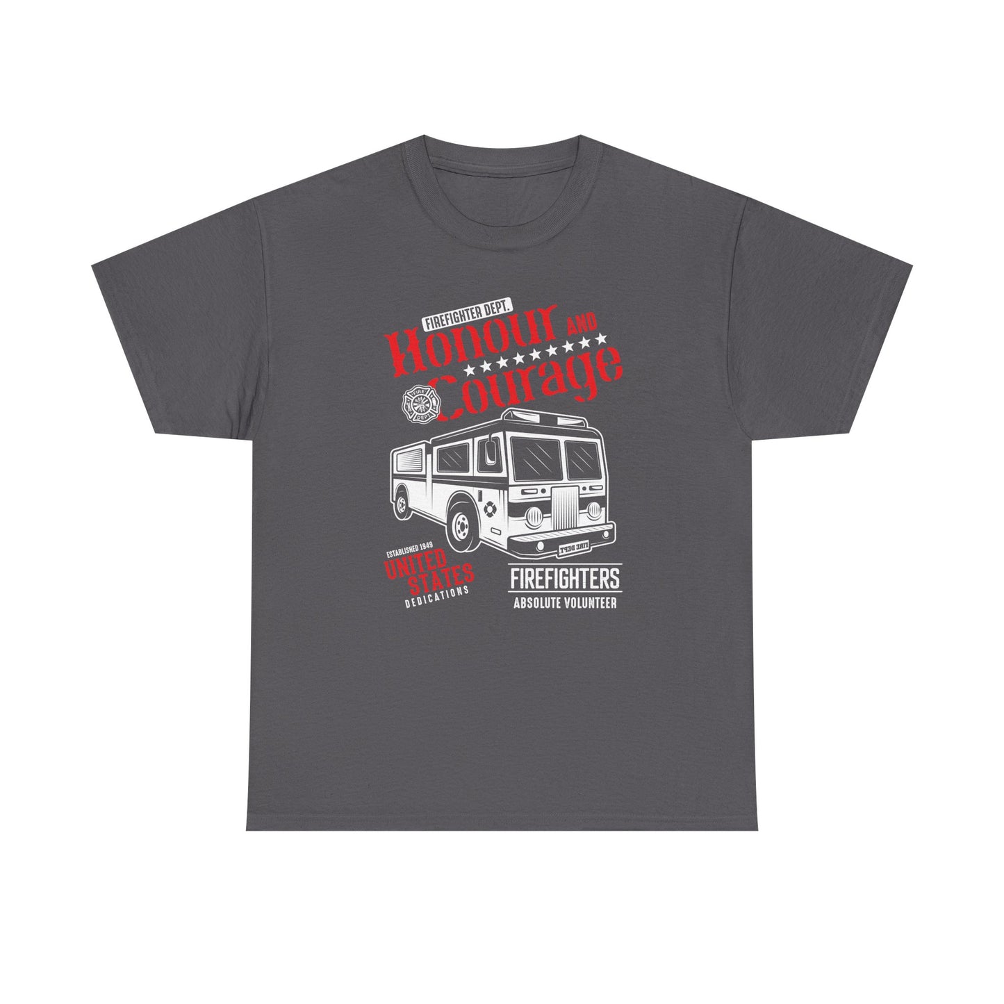 Honour and Courage Firetruck Men's Tee