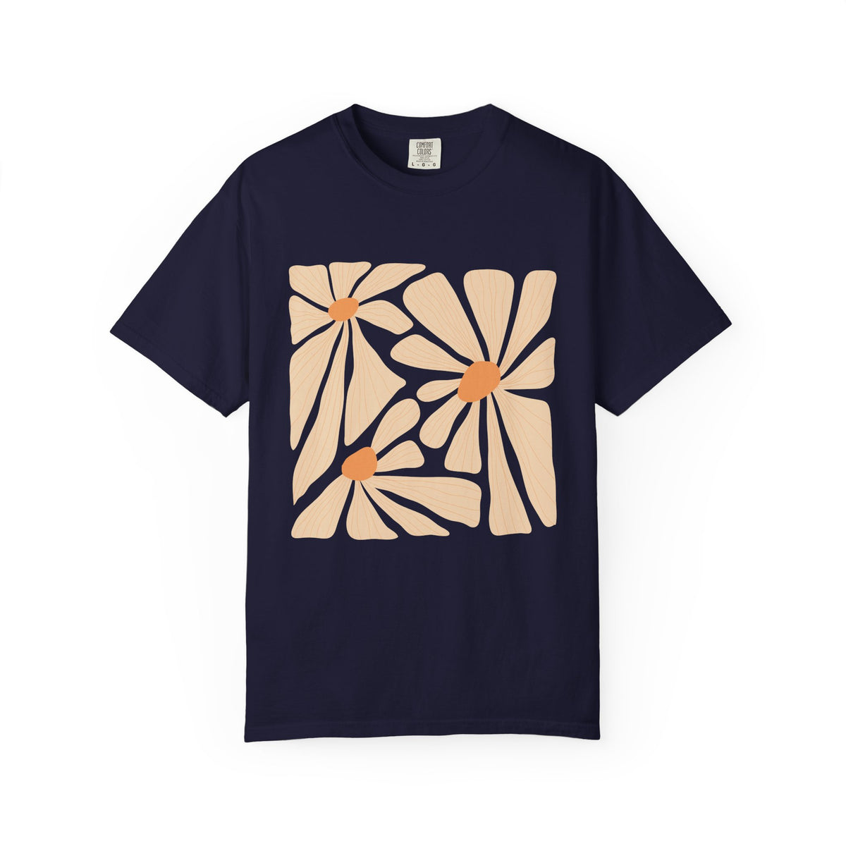 Daisy Square Garment-Dyed Women's T-Shirt