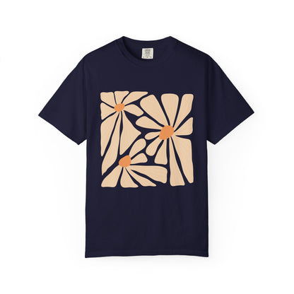 Daisy Square Garment-Dyed Women's T-Shirt