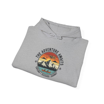 Adventure Awaits Heavy Blend Hooded Sweatshirt
