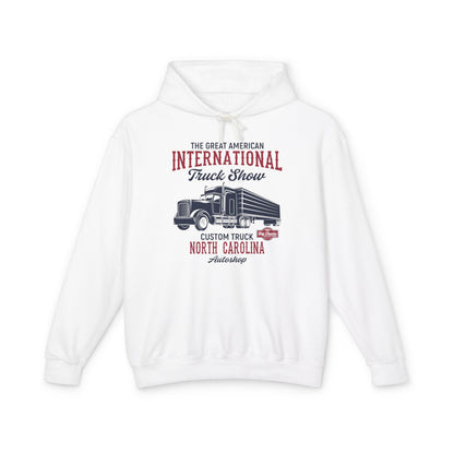 Great American International Truck Show North Carolina Lightweight Hooded Sweatshirt