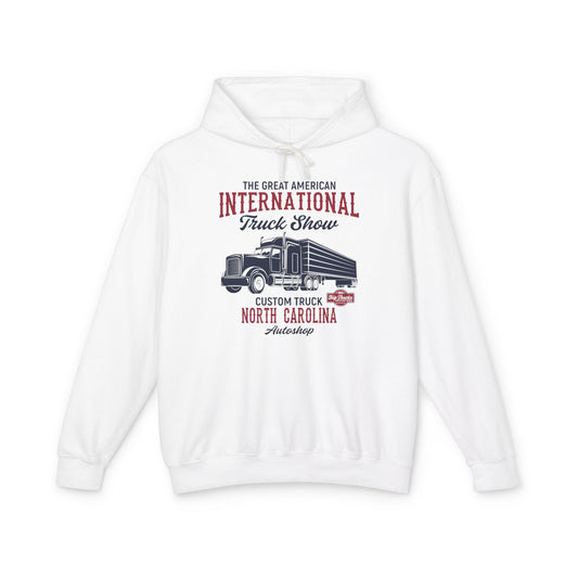 Great American International Truck Show North Carolina Lightweight Hooded Sweatshirt