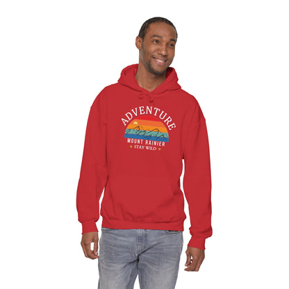 Adventure Mount Rainier "Stay Wild" Heavy Blend Hooded Sweatshirt