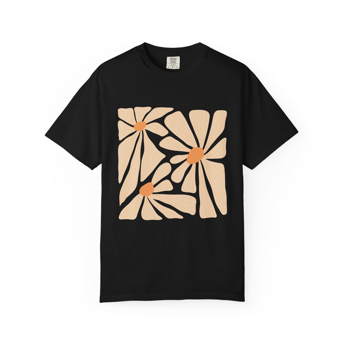 Daisy Square Garment-Dyed Women's T-Shirt