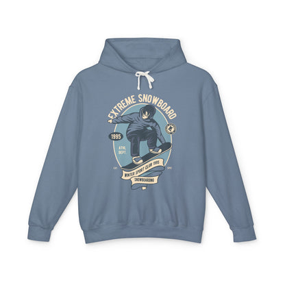 Extreme Snowboard Vintage Graphic Lightweight Hooded Sweatshirt