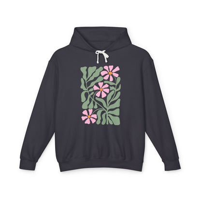 Botanical Floral Lightweight Women's Hooded Sweatshirt