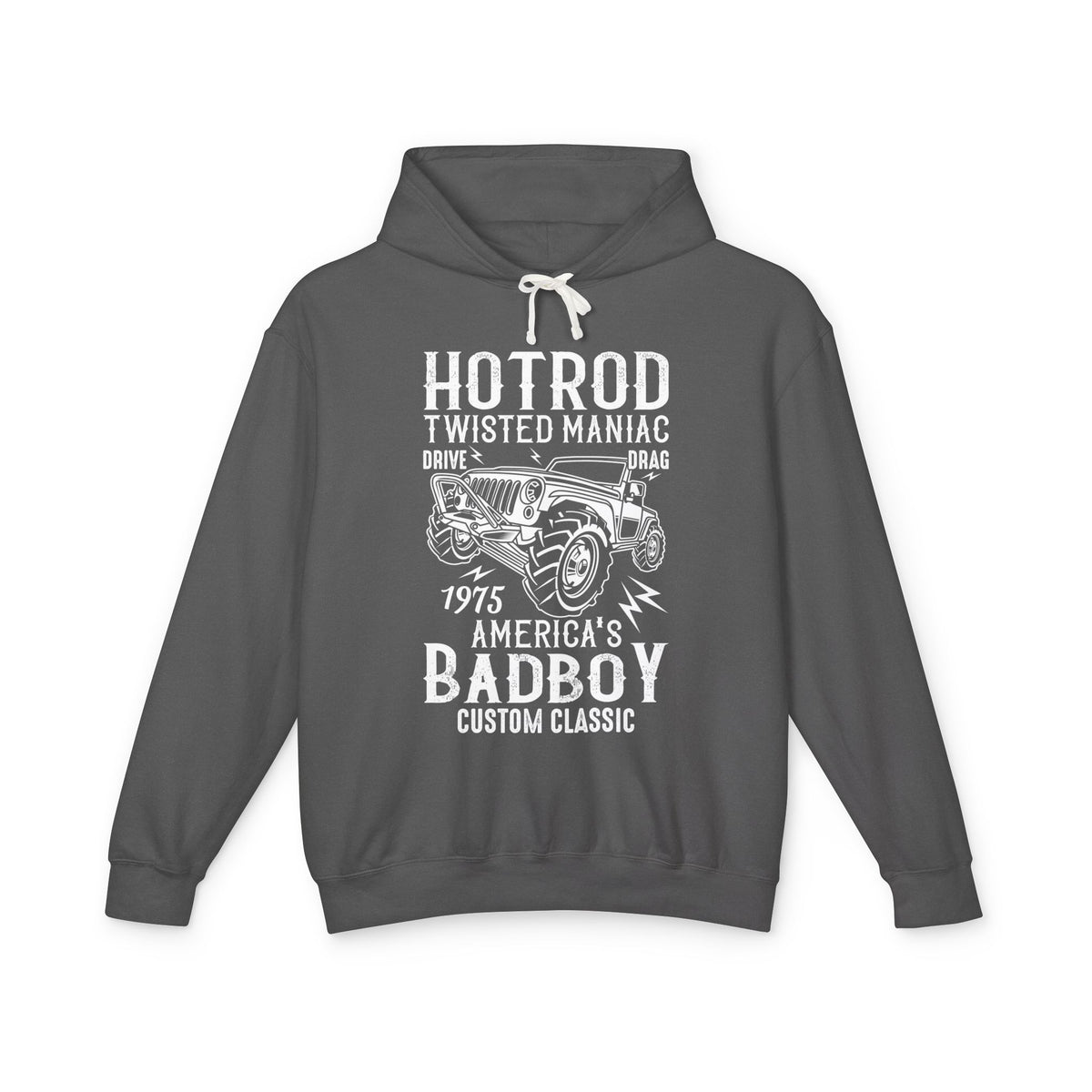 Hotrod Twisted Maniac America's Bad Boy Lightweight Hooded Sweatshirt