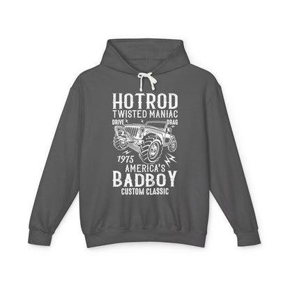 Hotrod Twisted Maniac America's Bad Boy Lightweight Hooded Sweatshirt