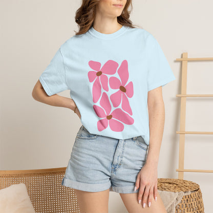 Pink Petal Bloom Garment-Dyed Women's T-Shirt