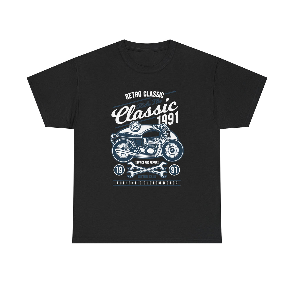 Classic 1991 Motorcycle Vintage Graphic T-Shirt