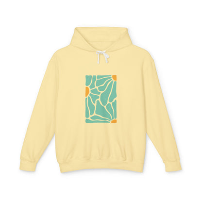 Abstract Botanical Pattern Lightweight Women's Hooded Sweatshirt