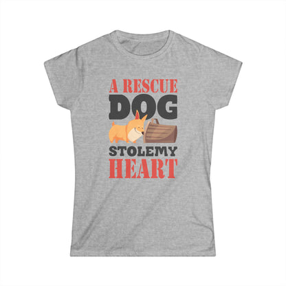 Rescue Dog Stole My Heart Women's Tee