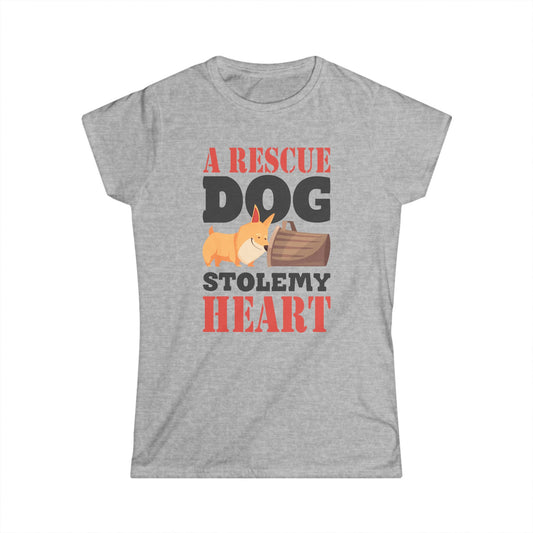 Rescue Dog Stole My Heart Women's Tee