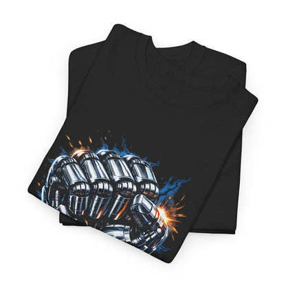 Black Mechanical Fist Men's T-Shirt